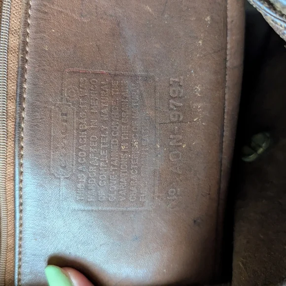 Vintage Coach Cognac Leather Backpack - Picture 12 of 16